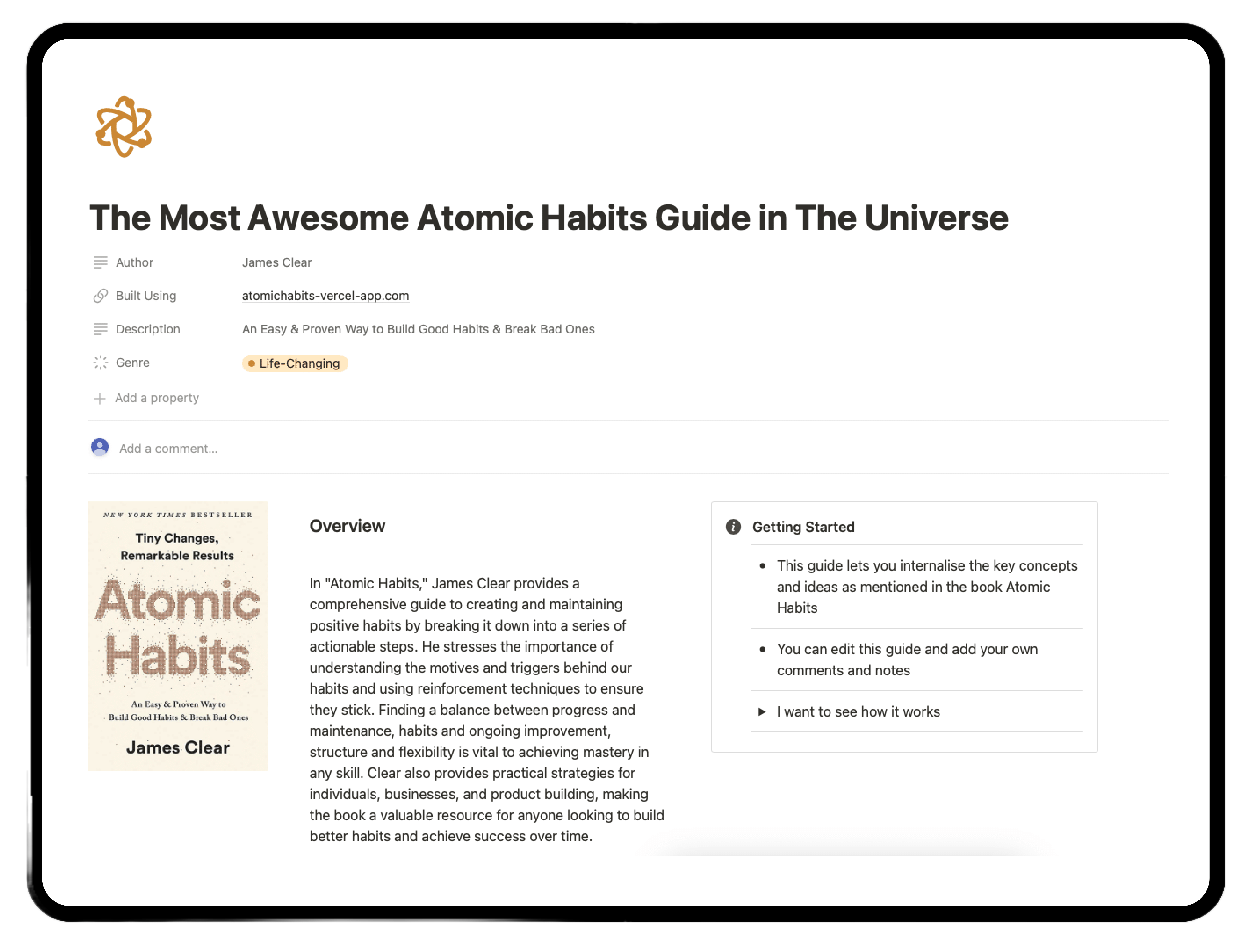 The Most Awesome Atomic Habits Guide in the Universe