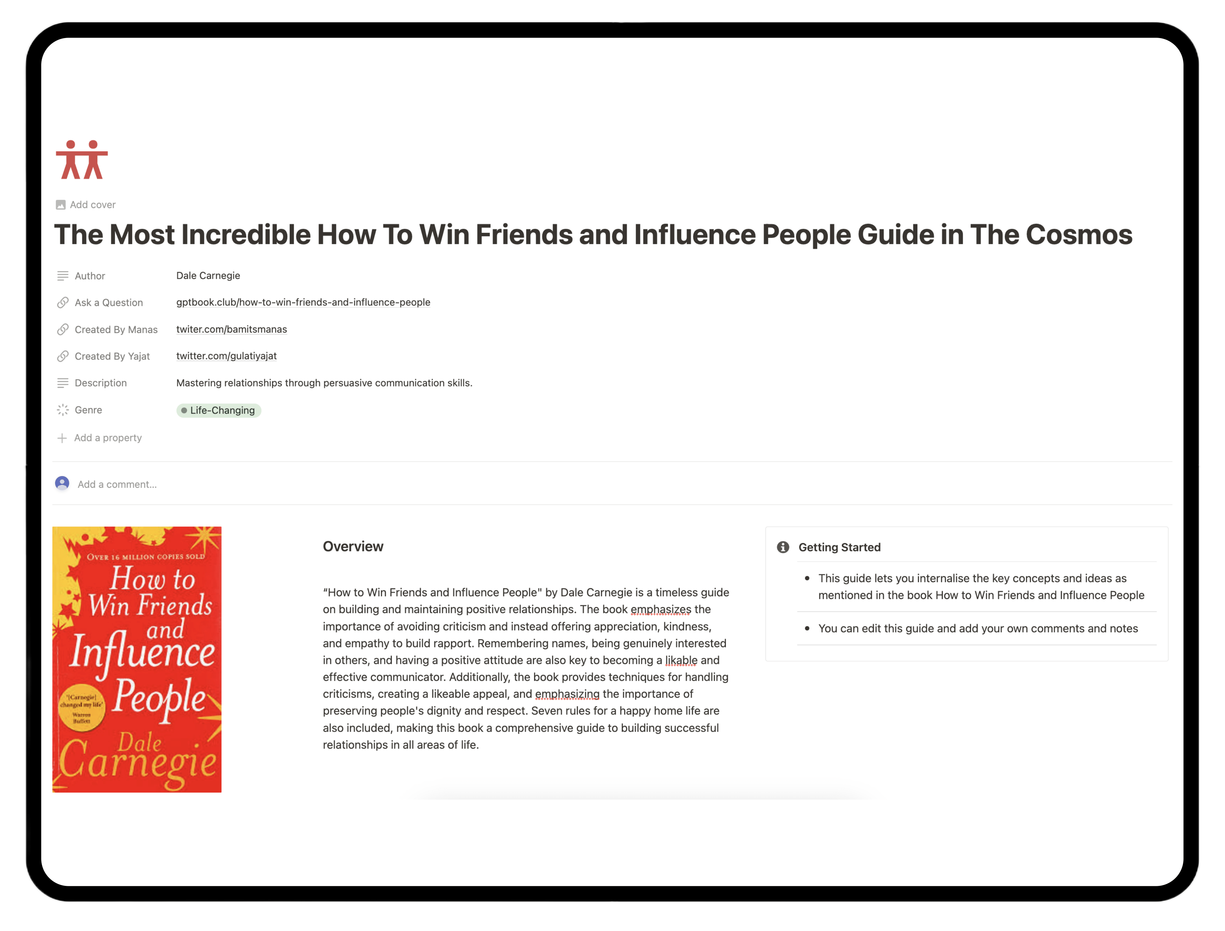 The Most Awesome How To Win Friends And Influence People Guide in the Universe